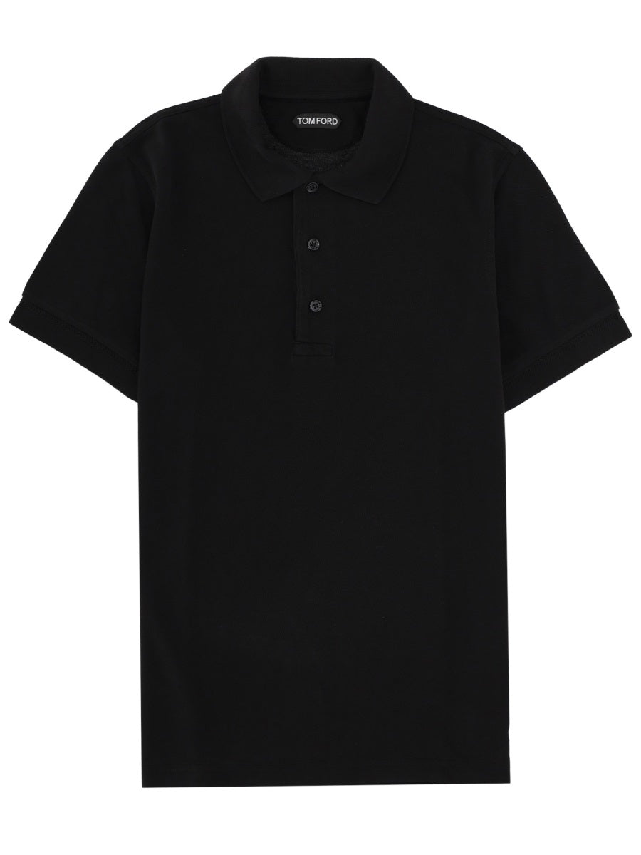 Tom Ford Men Polo In Lyocell E Cotone TOM FORD