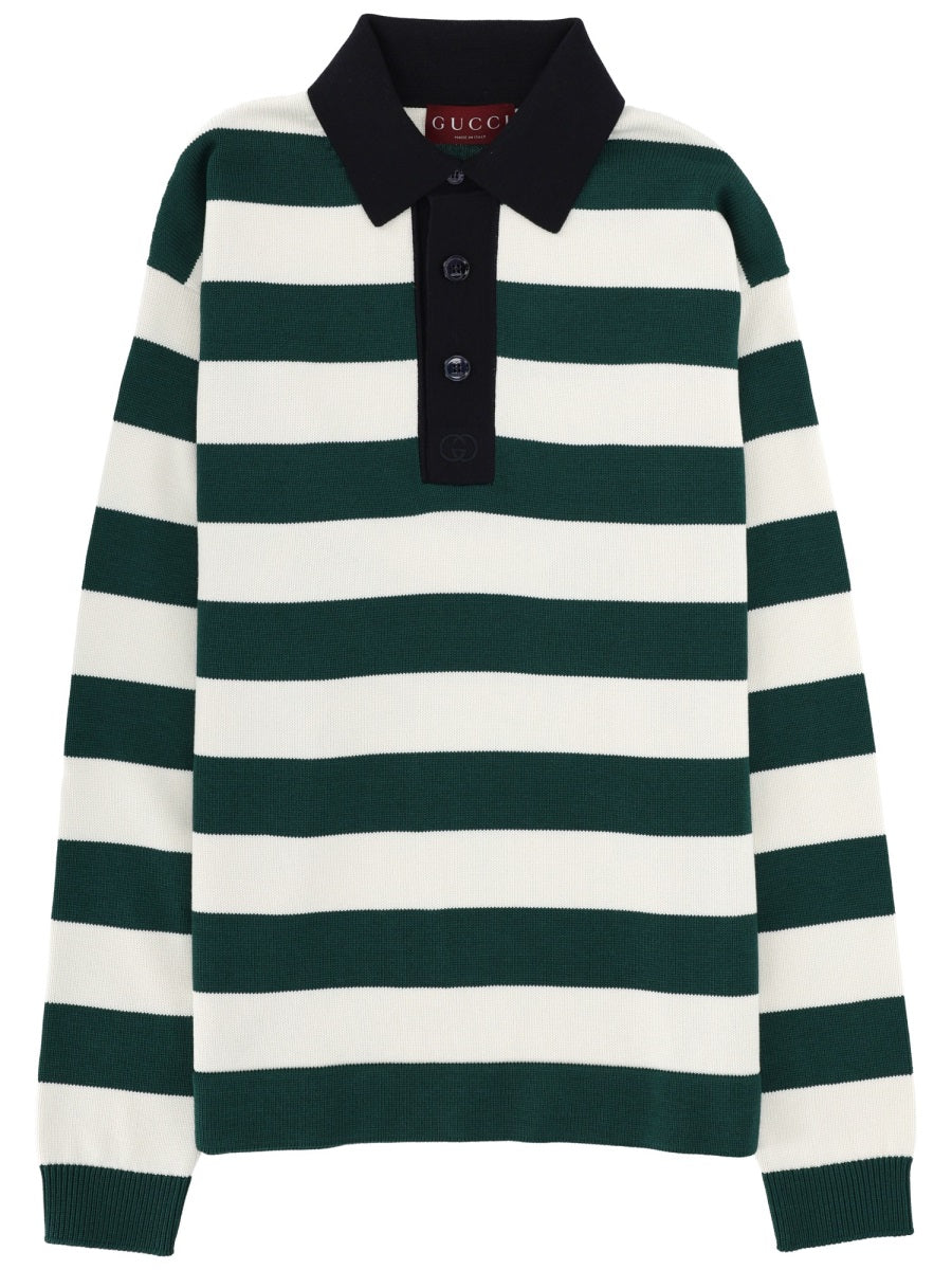 Gucci Men Silk Polo.