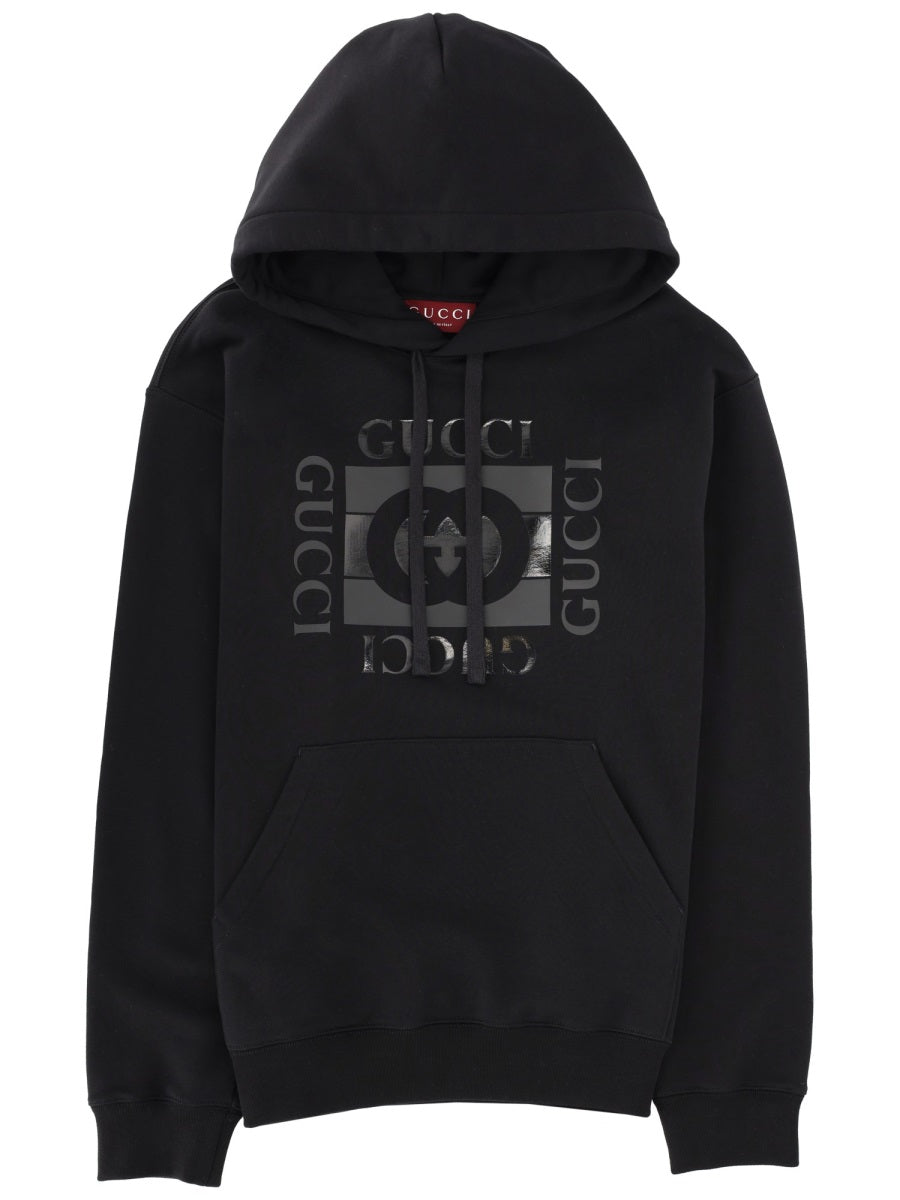 Gucci Men Sweatshirt With Logo Print GUCCI