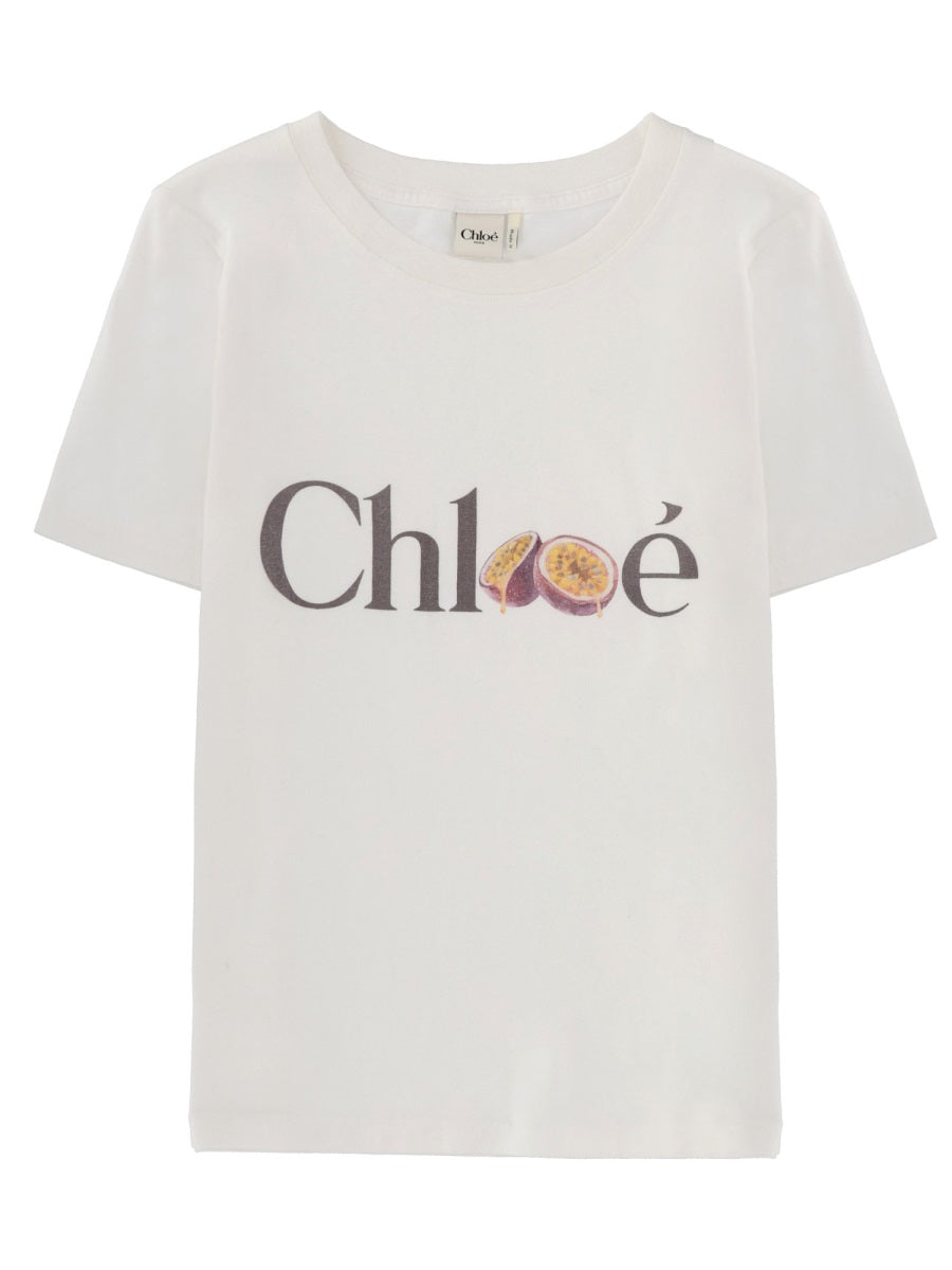 Chloé Women T-Shirt With Logo