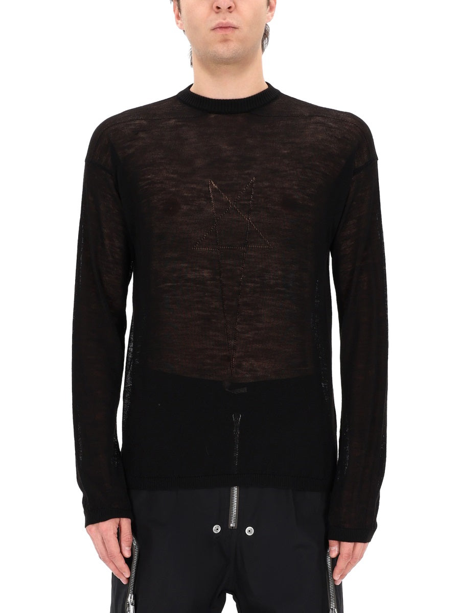 Rick Owens Men "Penta Sheer Pull" Sweater RICK OWENS