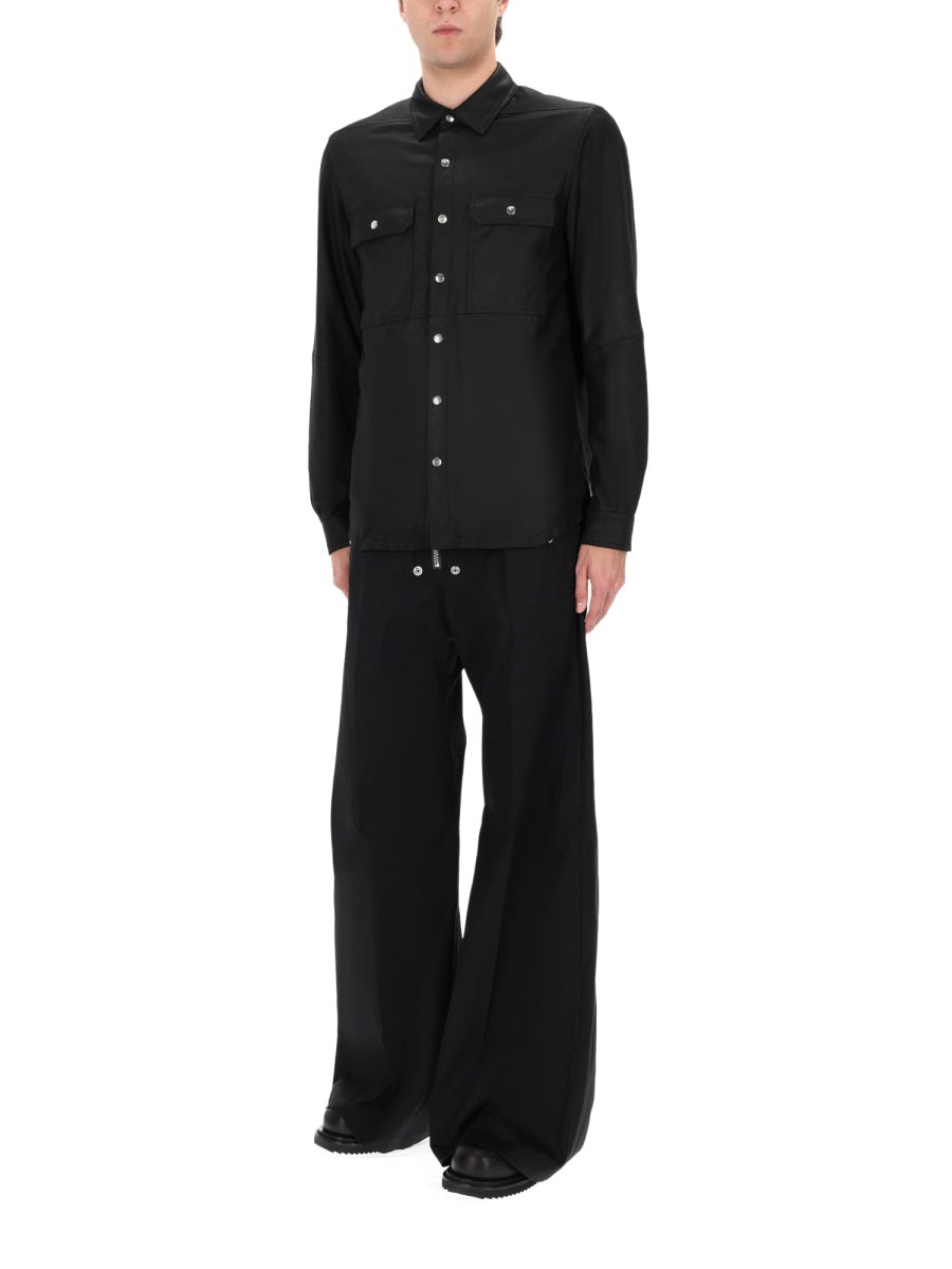 Rick Owens Men Leather Jacket RICK OWENS