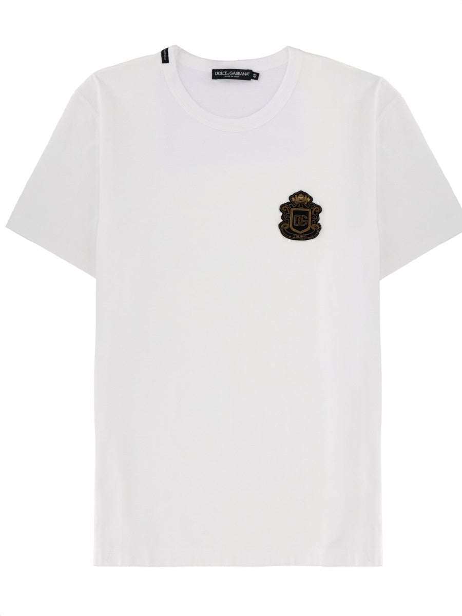 Dolce & Gabbana Men T-Shirt With Heraldic Logo DOLCE & GABBANA