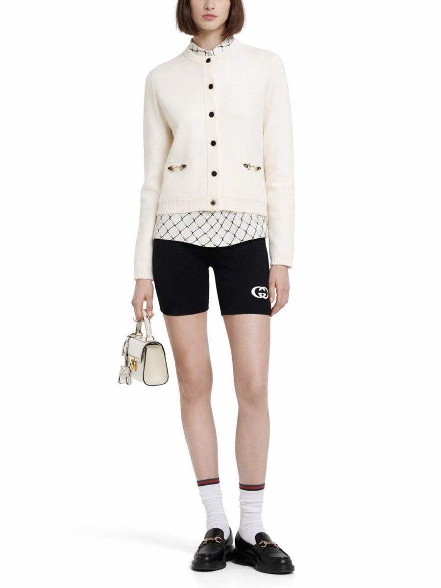 Gucci Women Cardigan With Clamp GUCCI