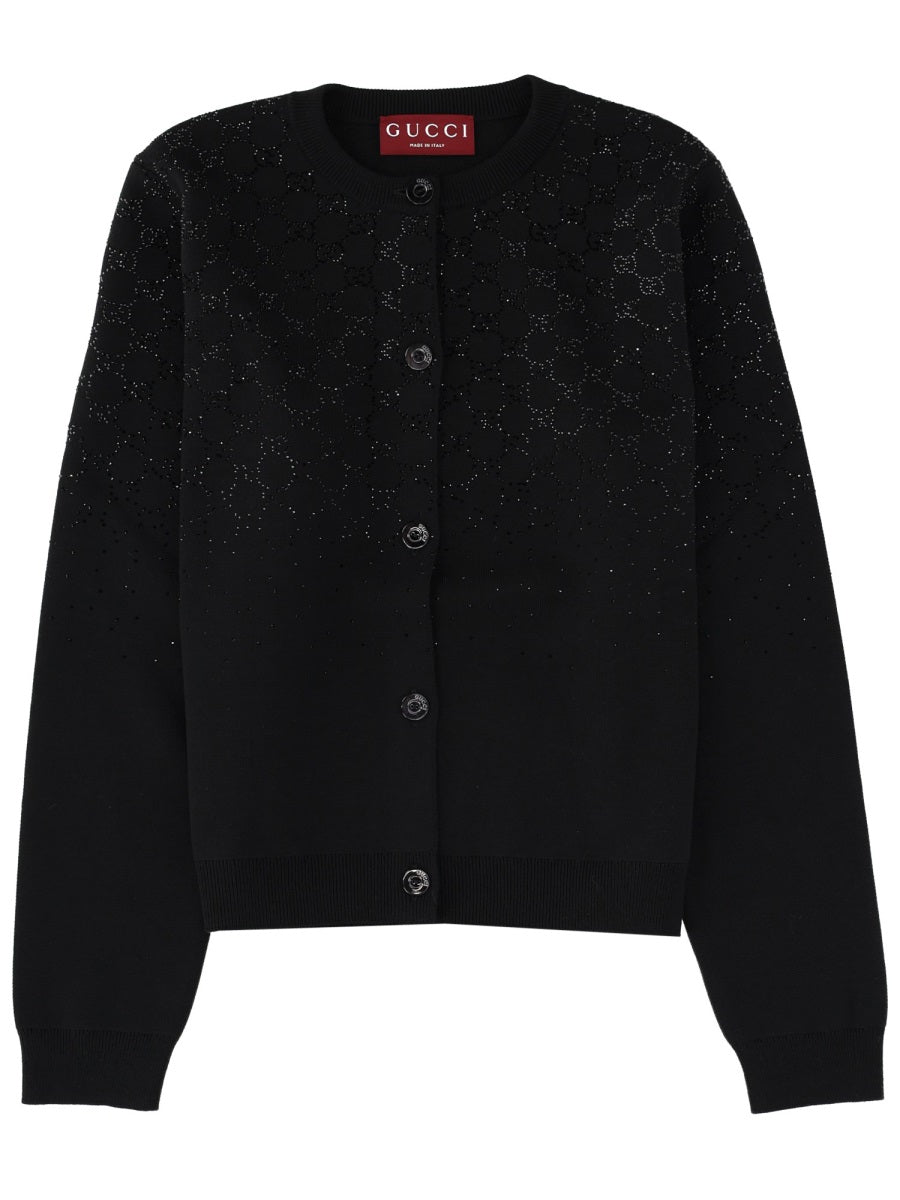 Gucci Women Cardigan With Crystals GUCCI
