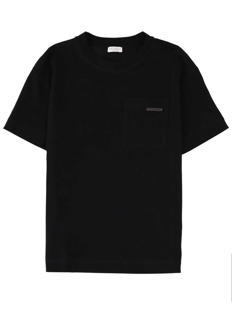 Brunello Cucinelli Women T-Shirt With Pocket BRUNELLO CUCINELLI