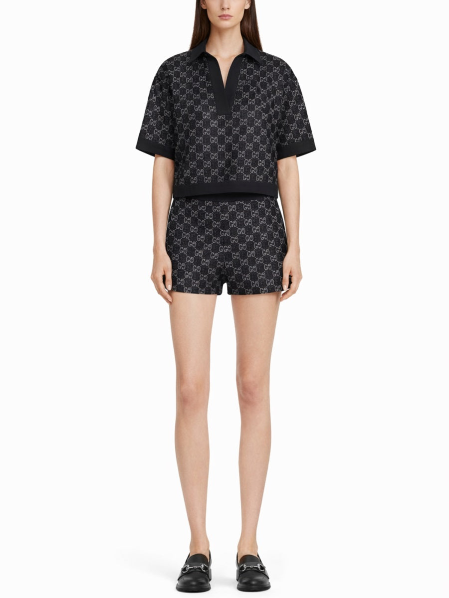 Gucci Women Gg Top With Crystals GUCCI