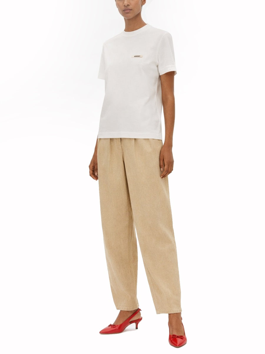 Jacquemus Women Grosgrain Short Sleeve T-Shirt JACQUEMUS