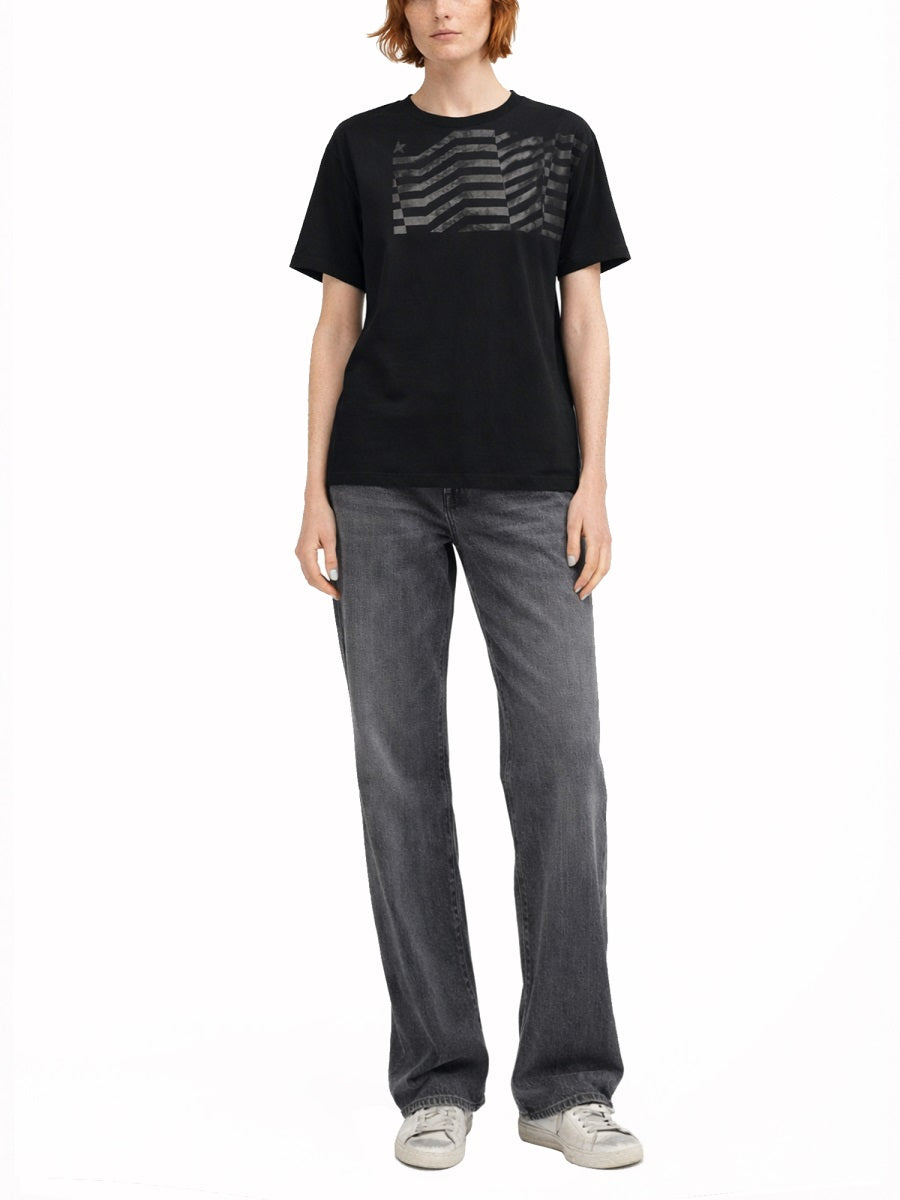 Golden Goose Women T-Shirt With "Flag" Print GOLDEN GOOSE