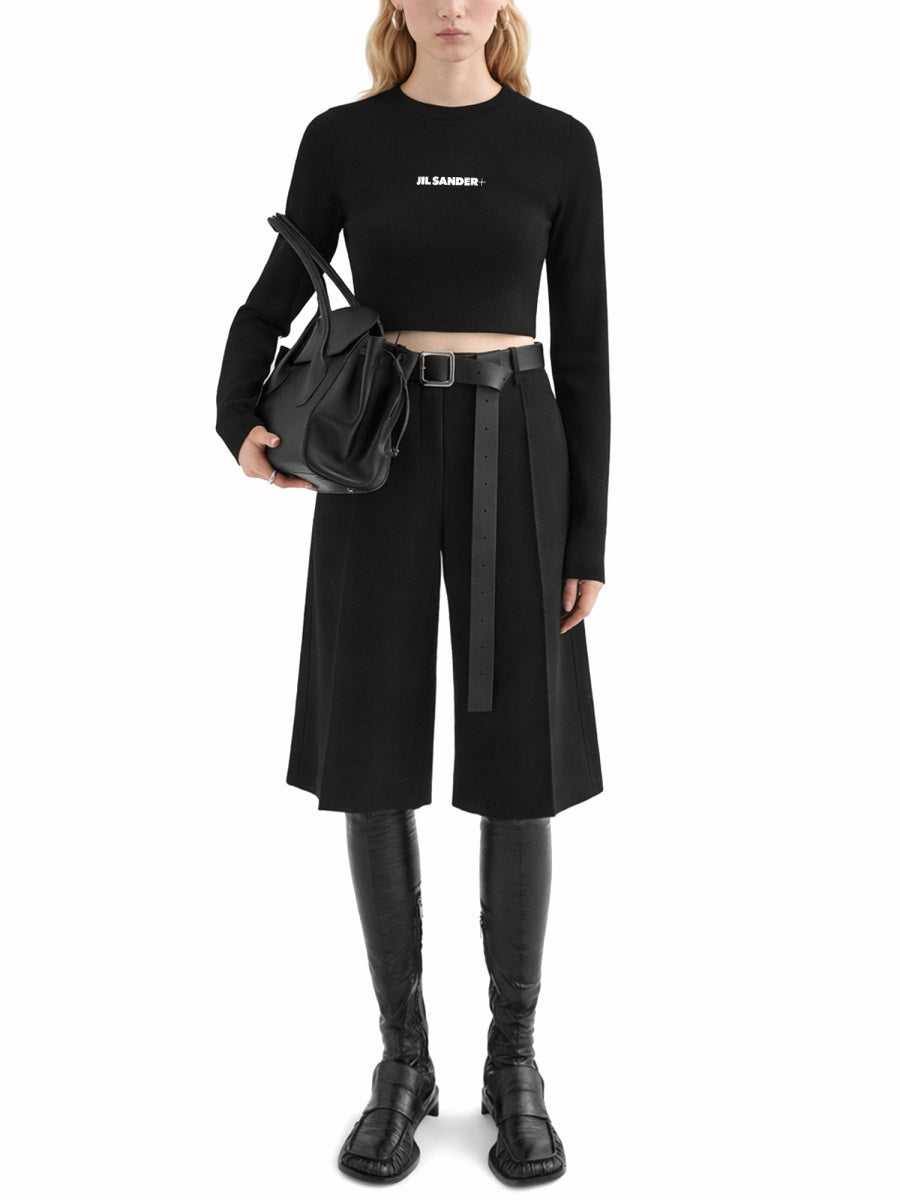 Jil Sander Women Cropped Top With Logo JIL SANDER