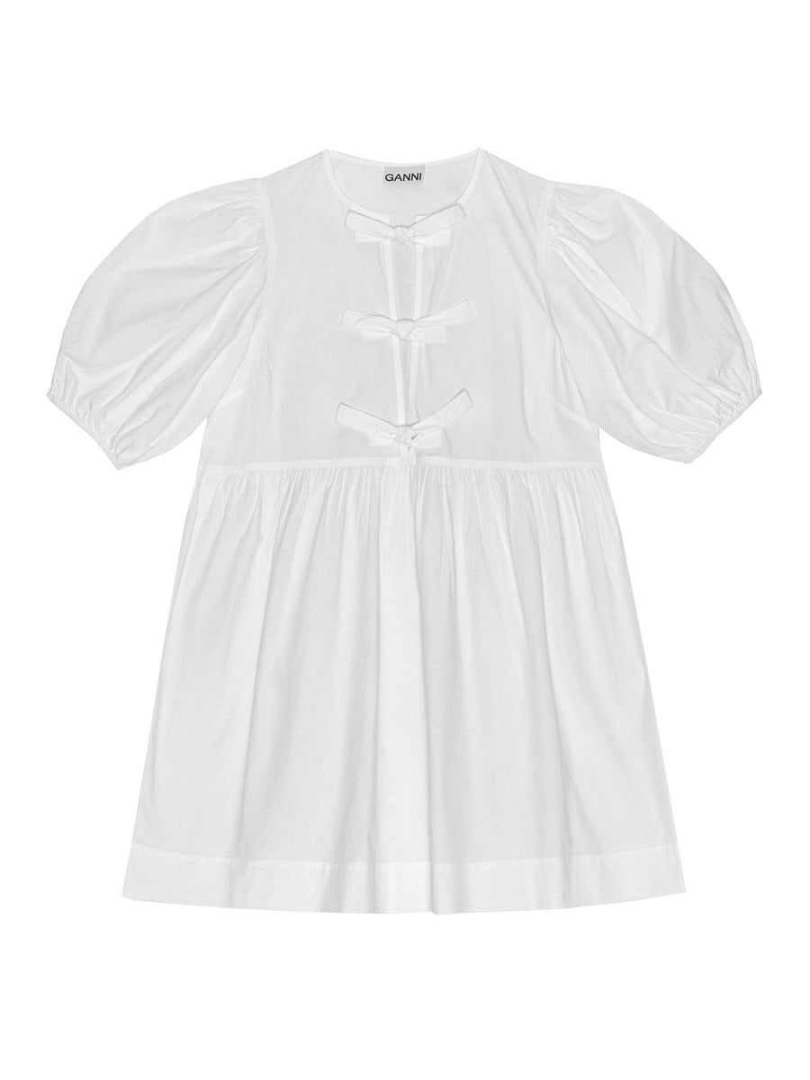 Ganni Women Poplin Mini Dress GANNI