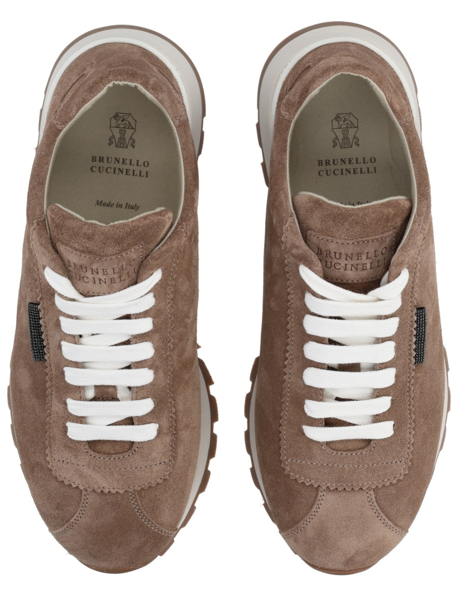 Brunello Cucinelli Women Suede Sneaker BRUNELLO CUCINELLI