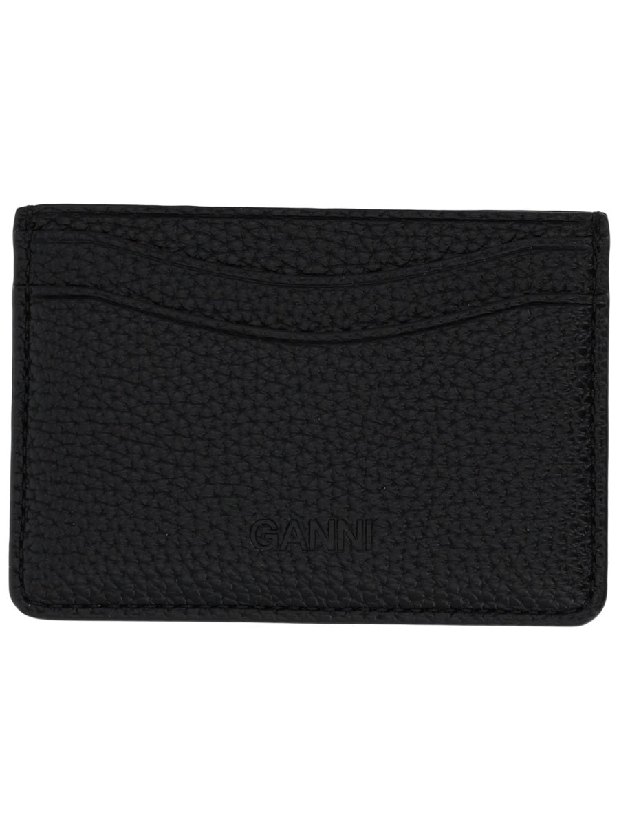 Ganni Women Card Holder With Logo