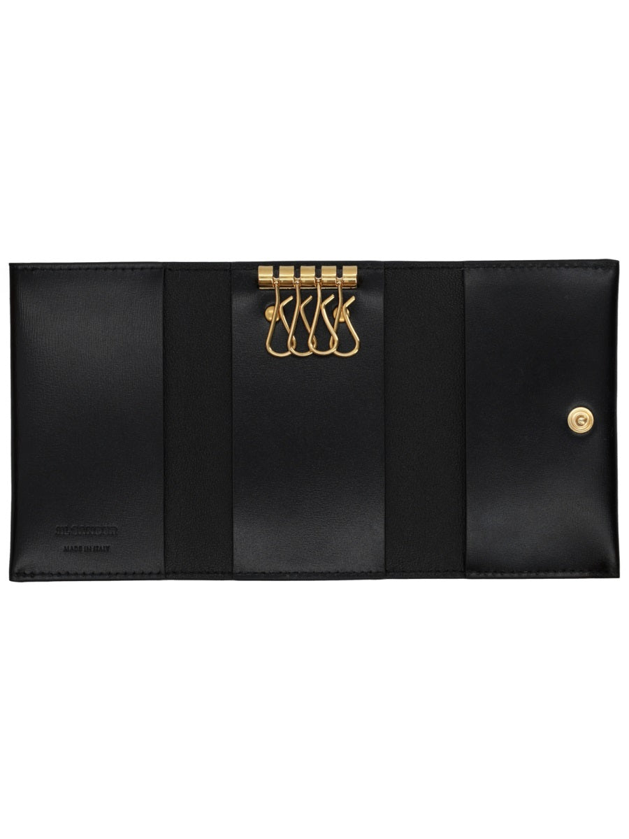 Jil Sander Women Leather Keychain Clutch Bag JIL SANDER