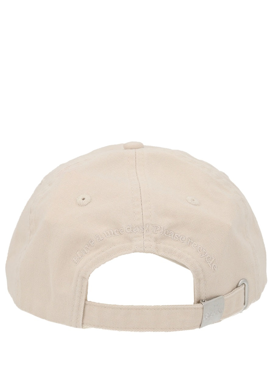 Ganni Women Baseball Hat With Logo GANNI