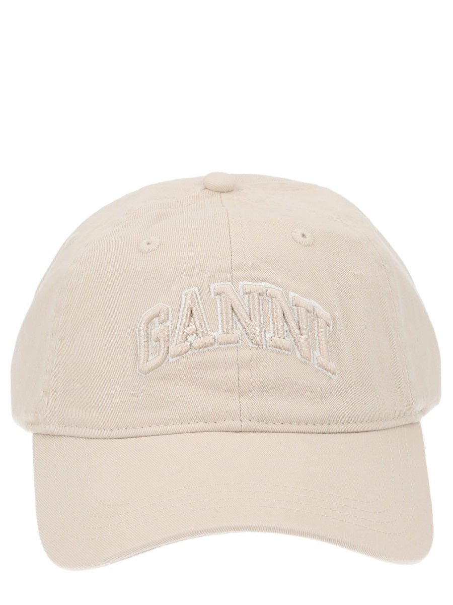 Ganni Women Baseball Hat With Logo GANNI