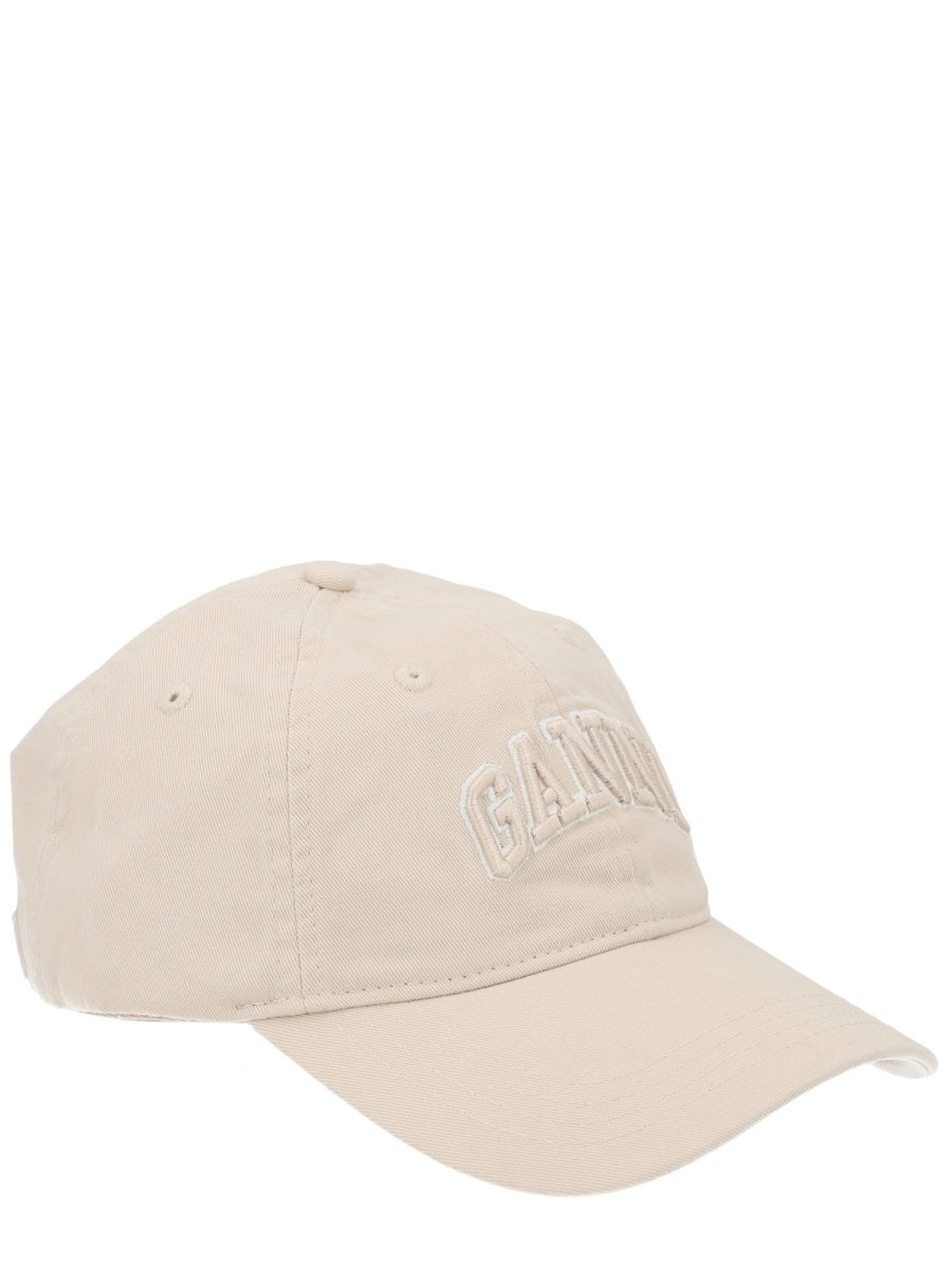 Ganni Women Baseball Hat With Logo GANNI