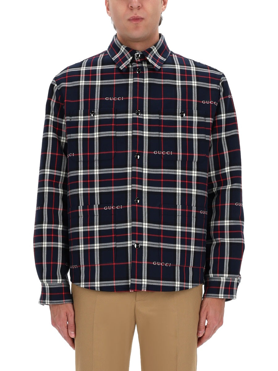 Gucci Men Overshirt With Logo GUCCI