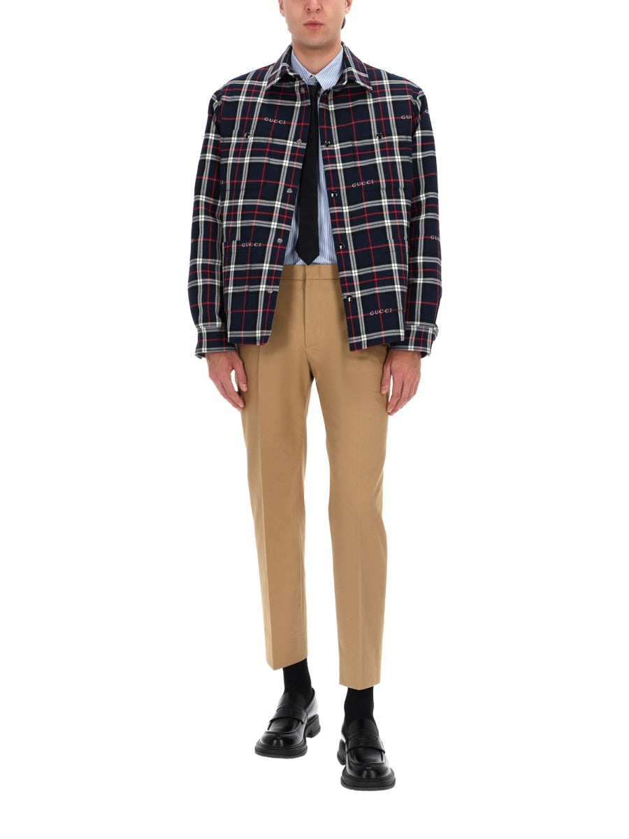 Gucci Men Cotton Tailored Pants GUCCI