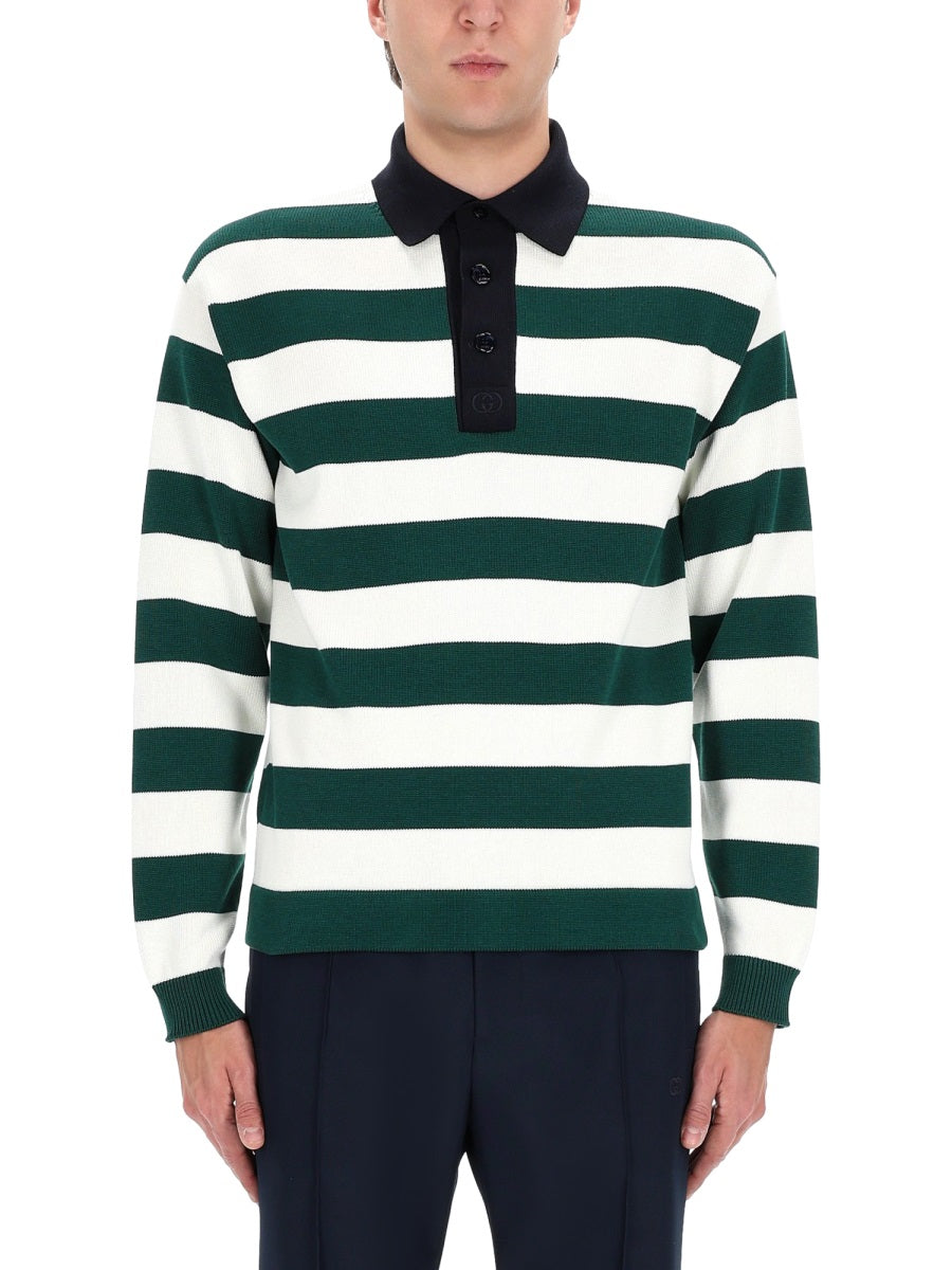 Gucci Men Silk Polo.