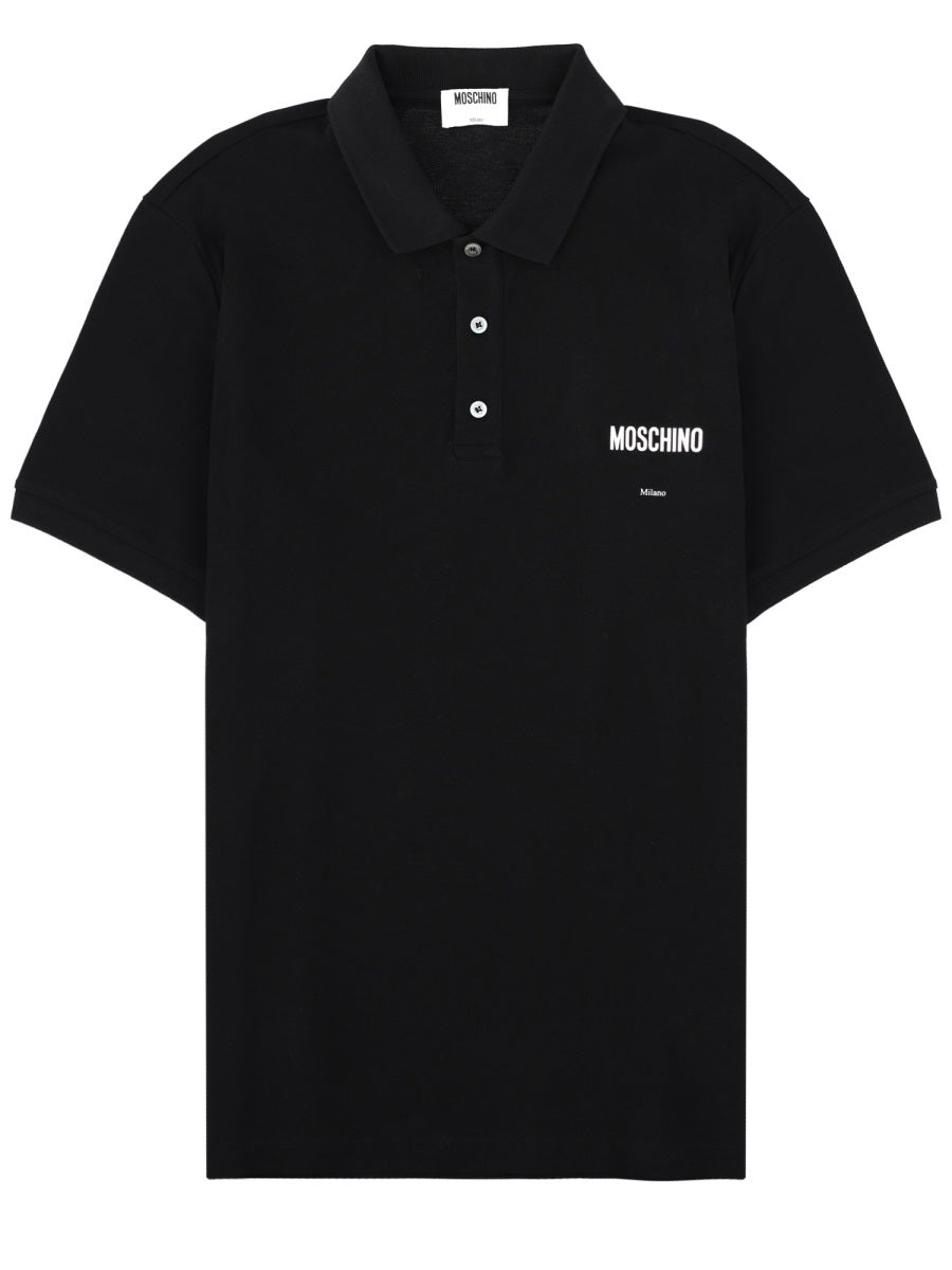 Moschino Men Polo With Logo MOSCHINO