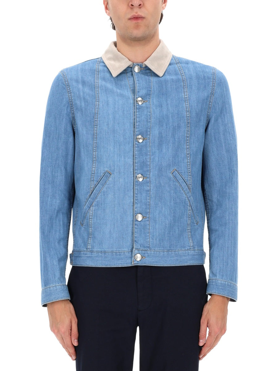 Brunello Cucinelli Men Denim Jacket BRUNELLO CUCINELLI