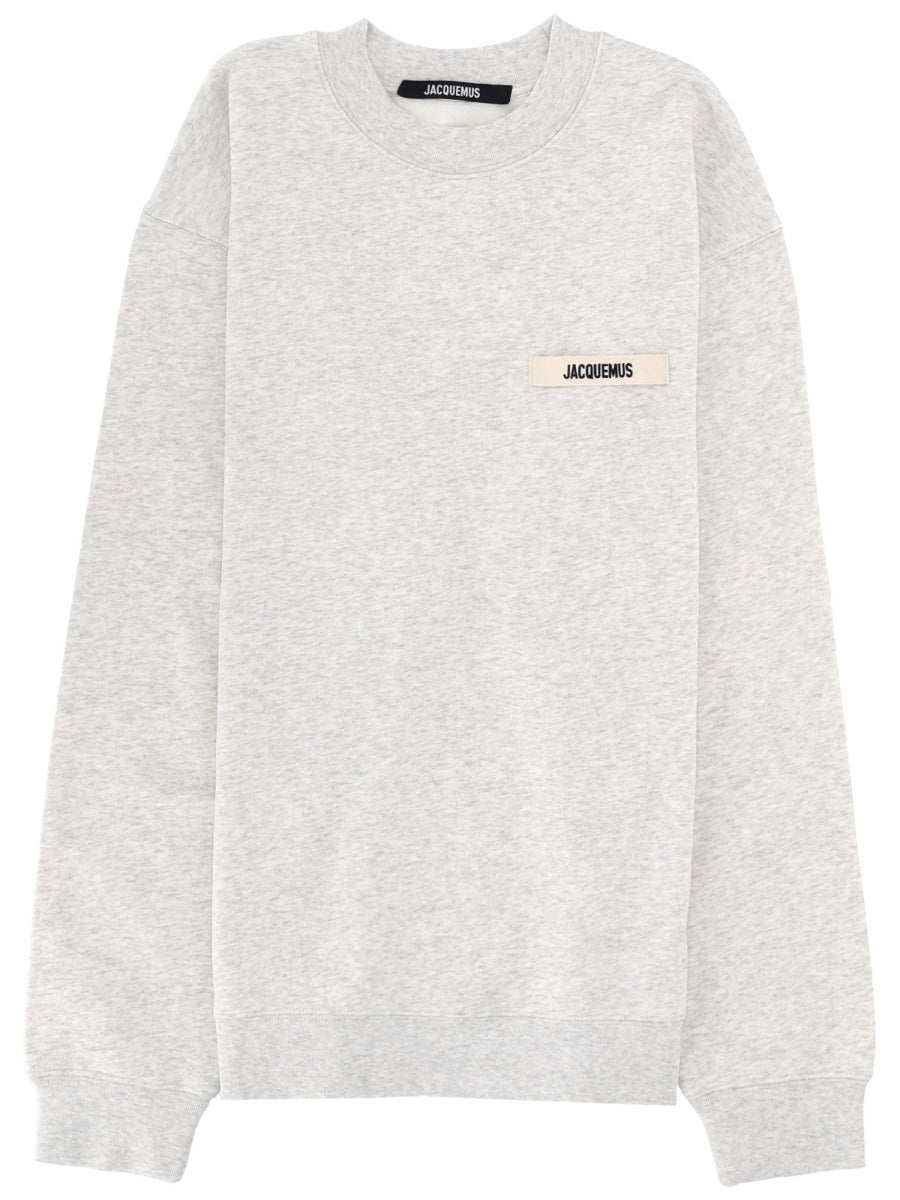 Jacquemus Men Grosgrain Logo Sweatshirt JACQUEMUS