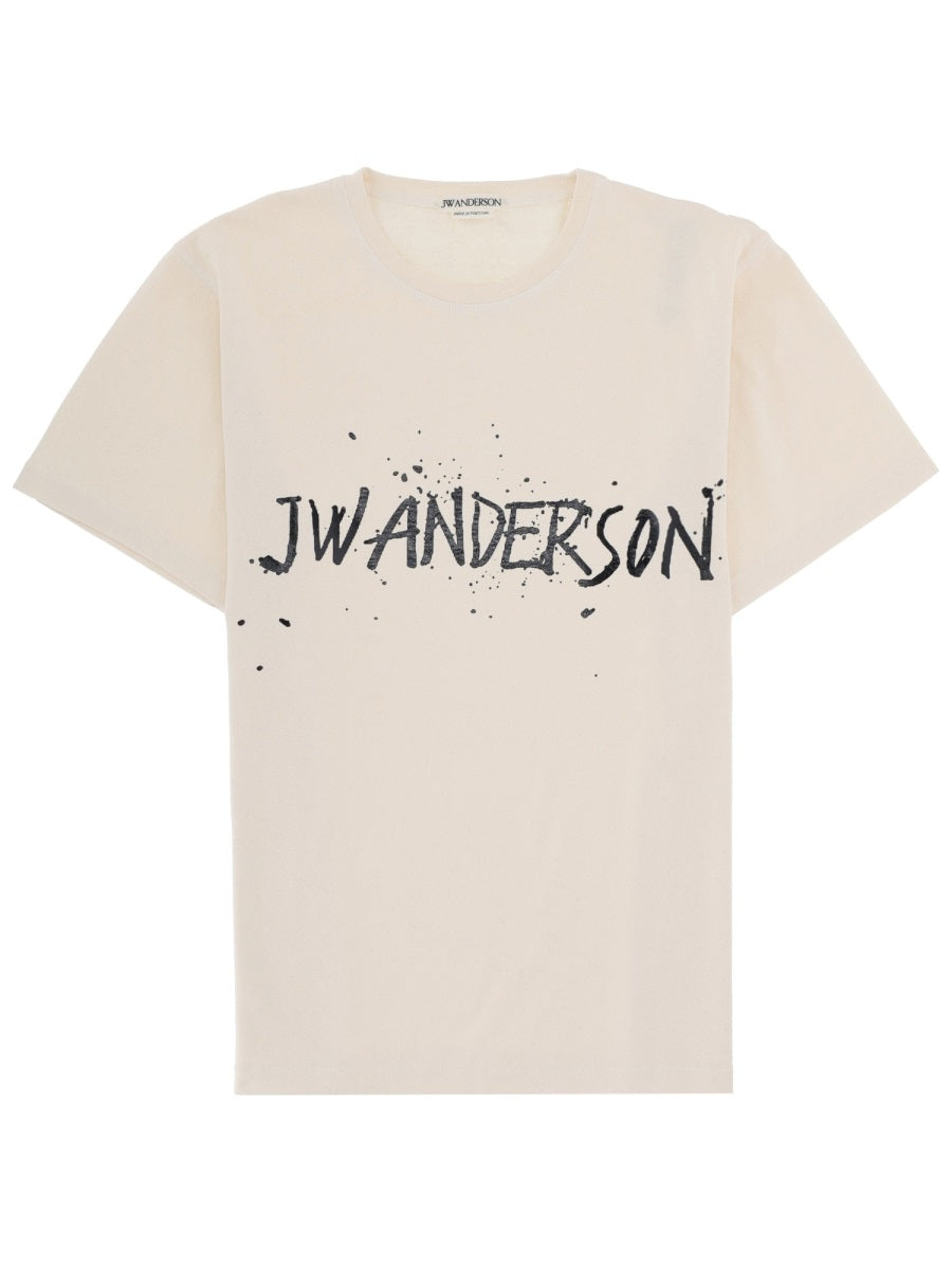 Jw Anderson Men T-Shirt With Logo J.W. ANDERSON