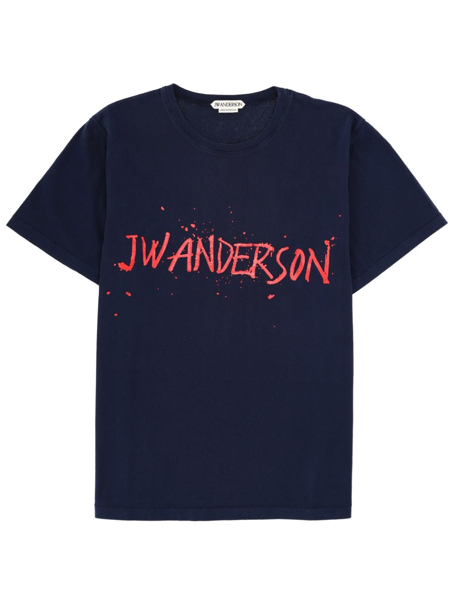 Jw Anderson Men T-Shirt With Logo J.W. ANDERSON