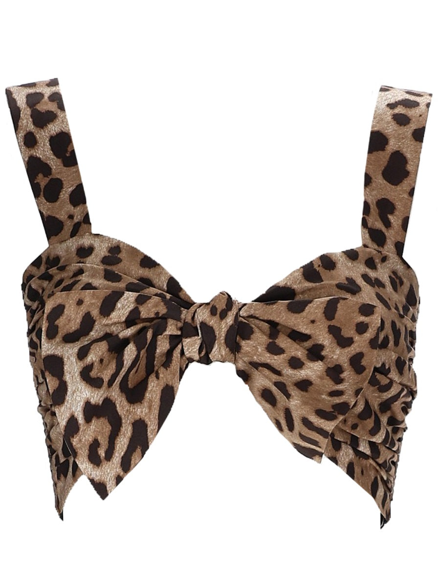 Dolce & Gabbana Women Leopard Print Top DOLCE & GABBANA