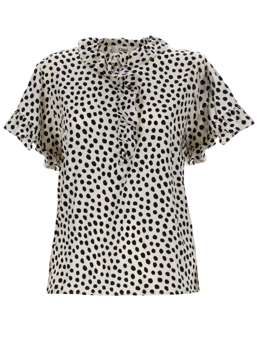 Chloé Women Top With Ruffles CHLOE