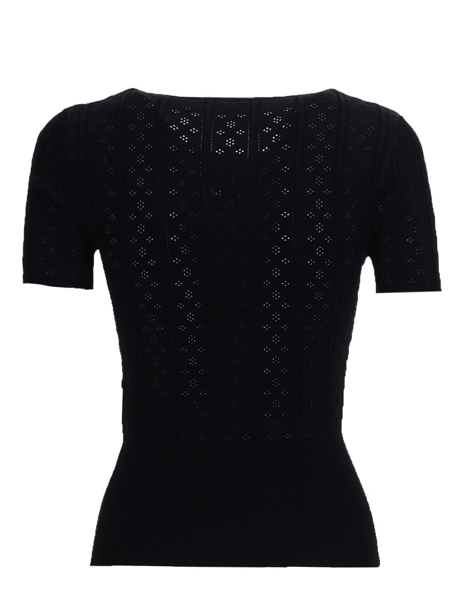 Jw Anderson Women "Pointelle" T-Shirt J.W. ANDERSON