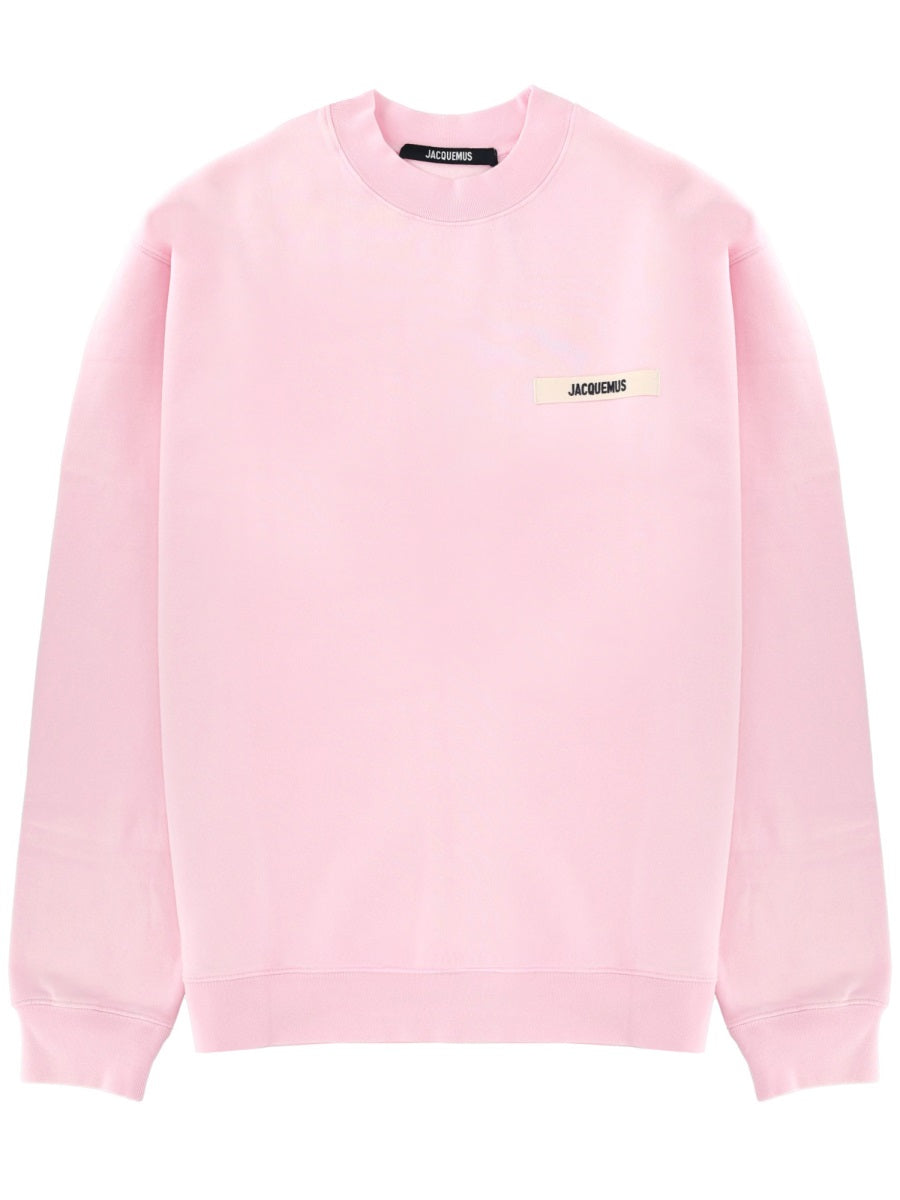 Jacquemus Men Grosgrain Logo Sweatshirt JACQUEMUS