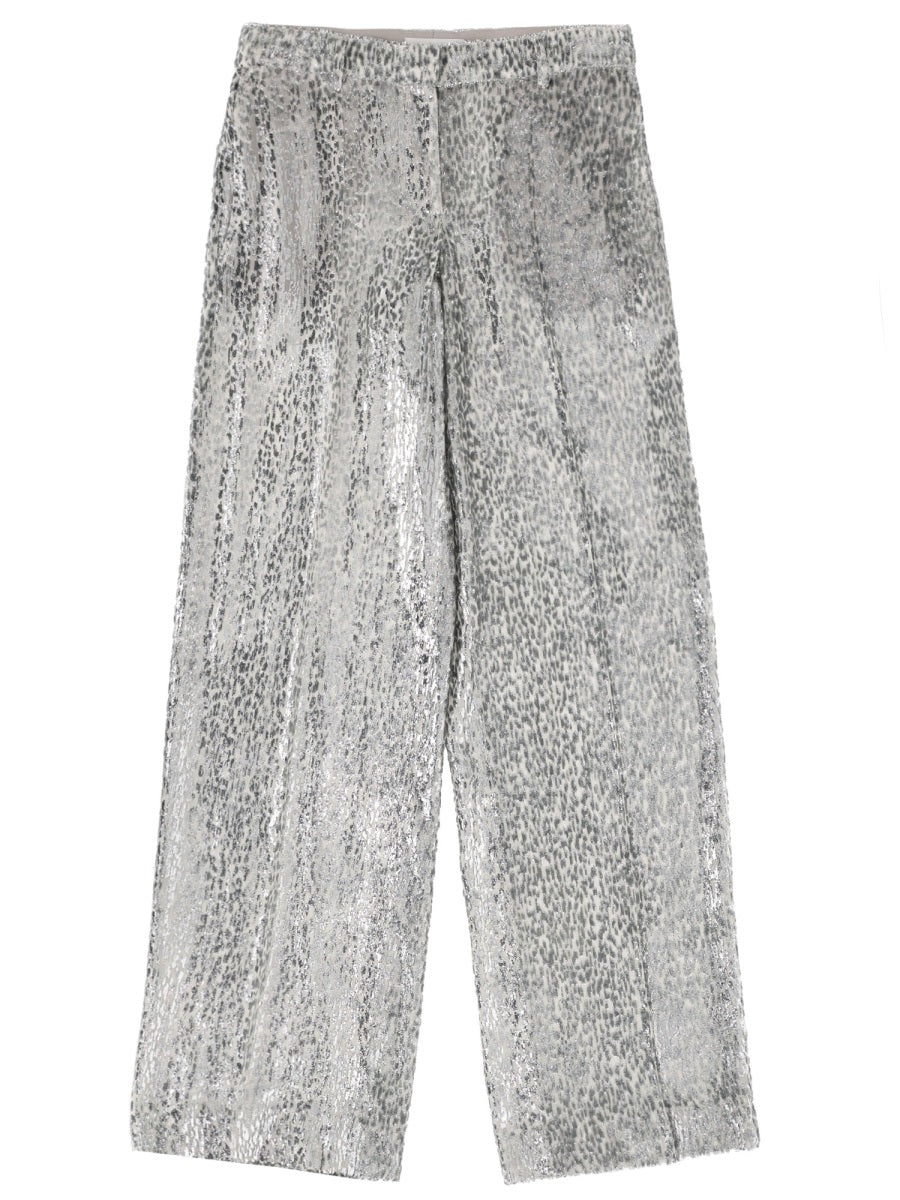 Stella Mccartney Women Pants In "Fil Coupé" STELLA MCCARTNEY