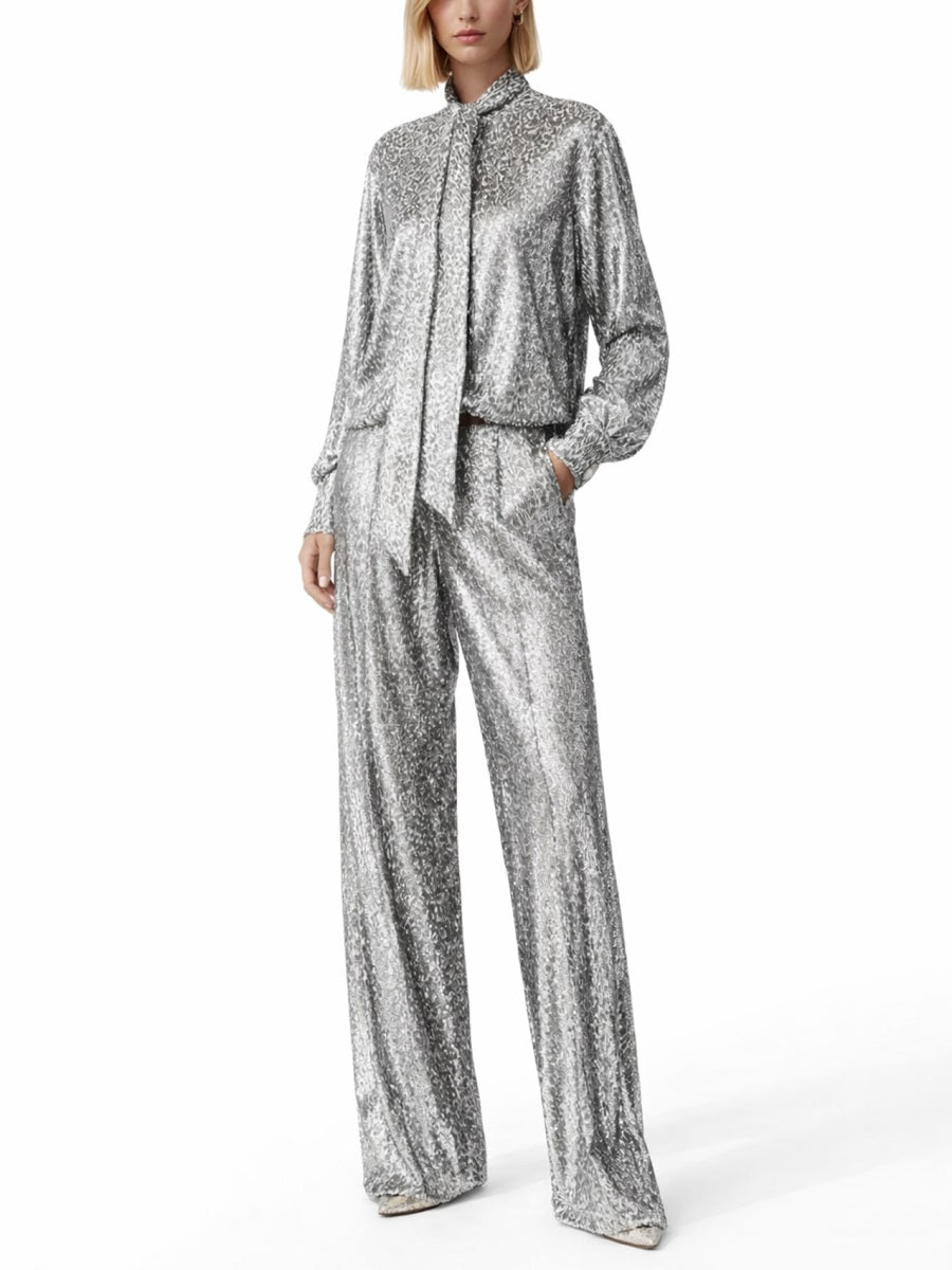 Stella Mccartney Women Pants In "Fil Coupé" STELLA MCCARTNEY