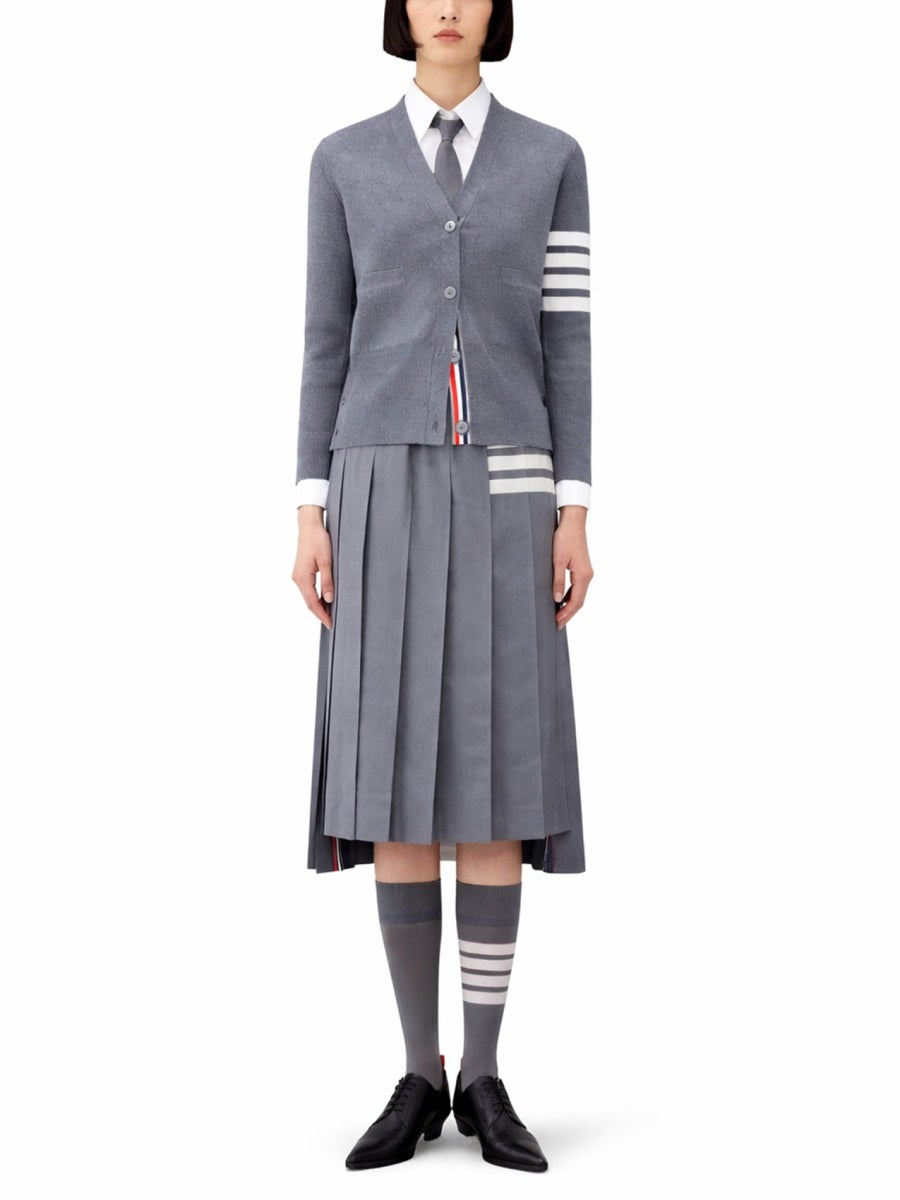 Thom Browne Women V-Neck Cardigan THOM BROWNE