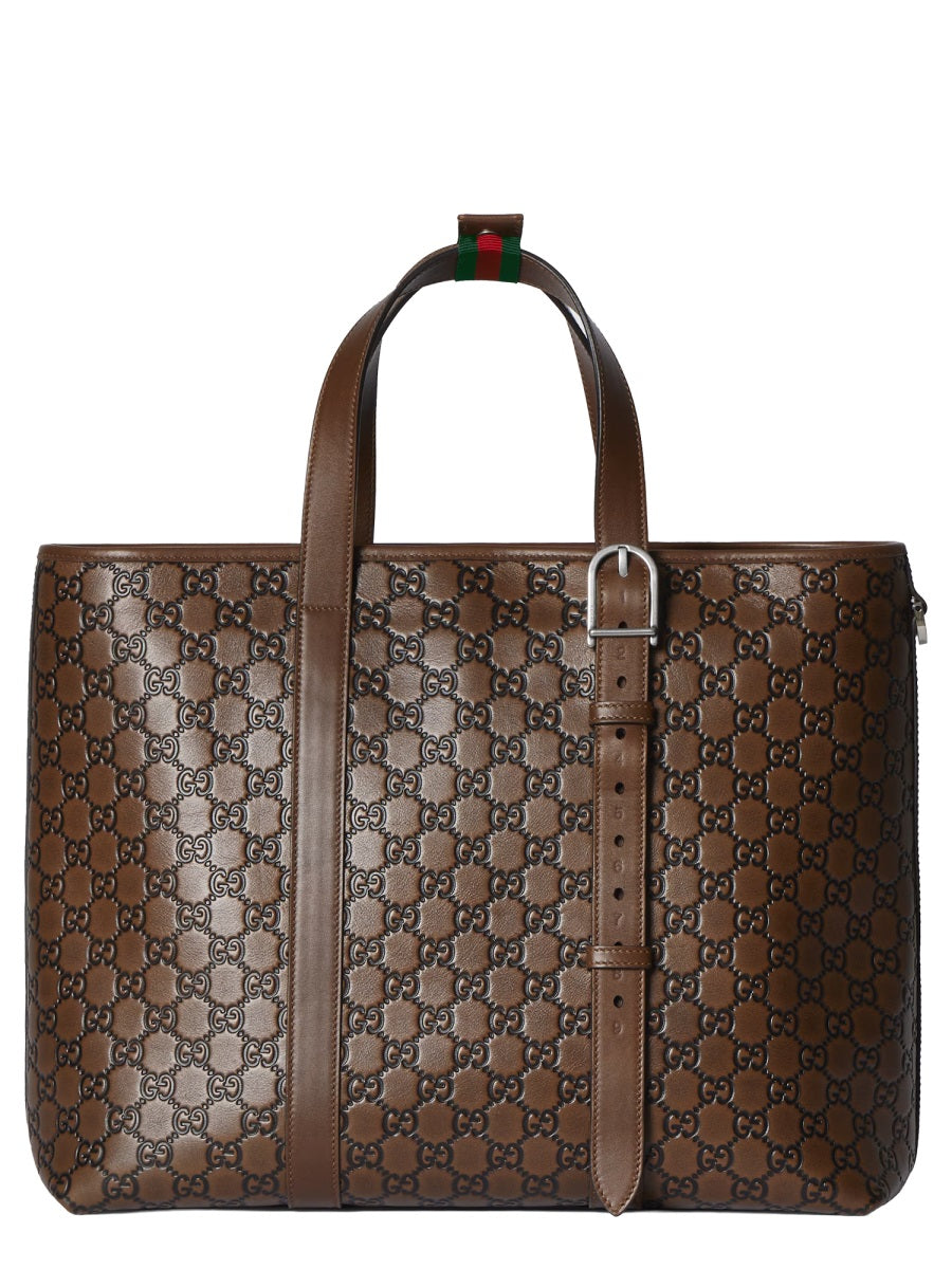 Gucci Men "Gg Emblem" Tote Bag GUCCI