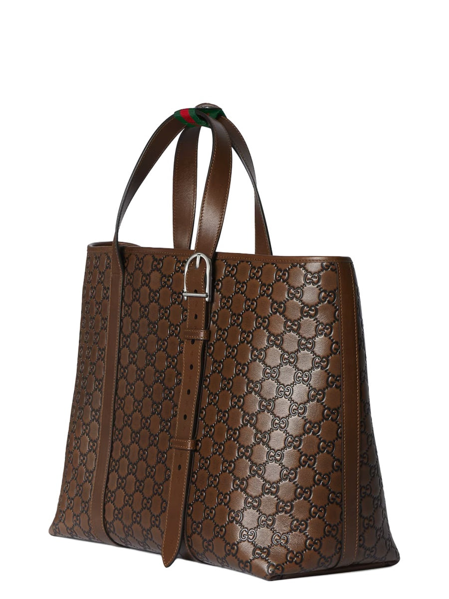 Gucci Men "Gg Emblem" Tote Bag GUCCI