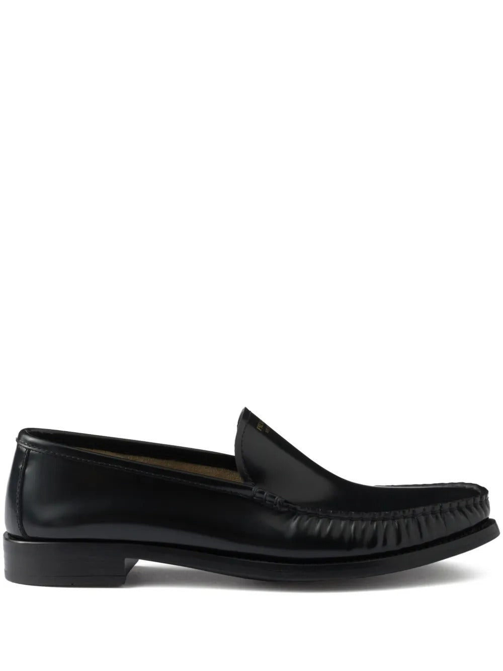 Prada Women Brushed Fumé Leather Loafers PRADA