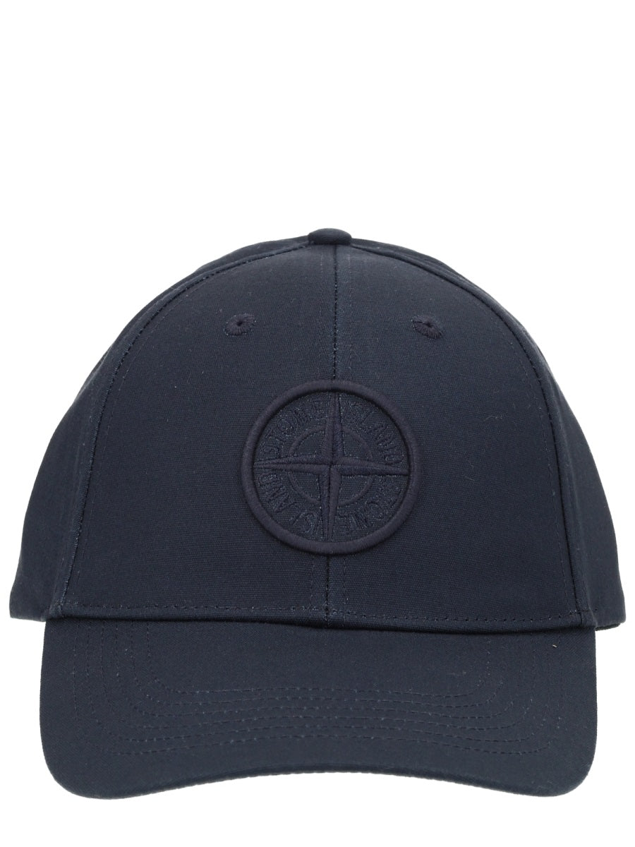 Stone Island Men Baseball Hat With Logo