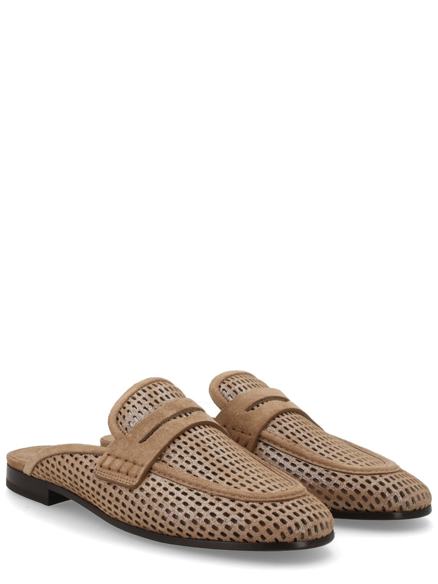 Brunello Cucinelli Women Mule "Sparkling Net" BRUNELLO CUCINELLI