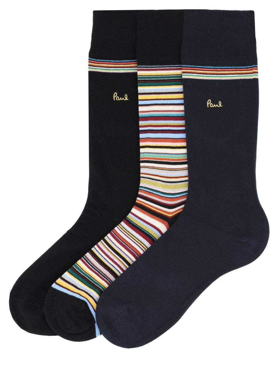 Paul Smith Men 3-Pack Socks With Logo