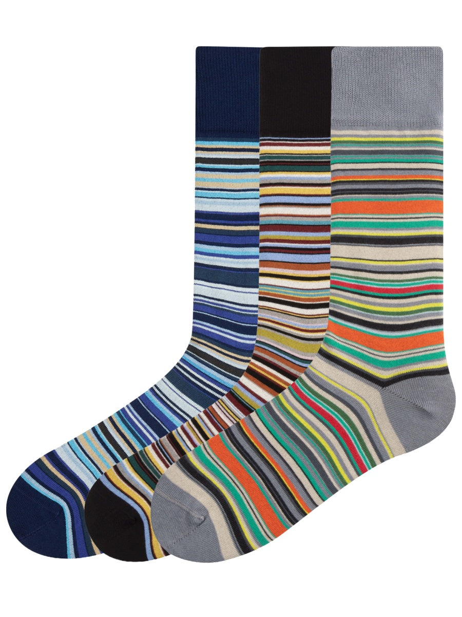 Paul Smith Men 3-Pack Striped Socks