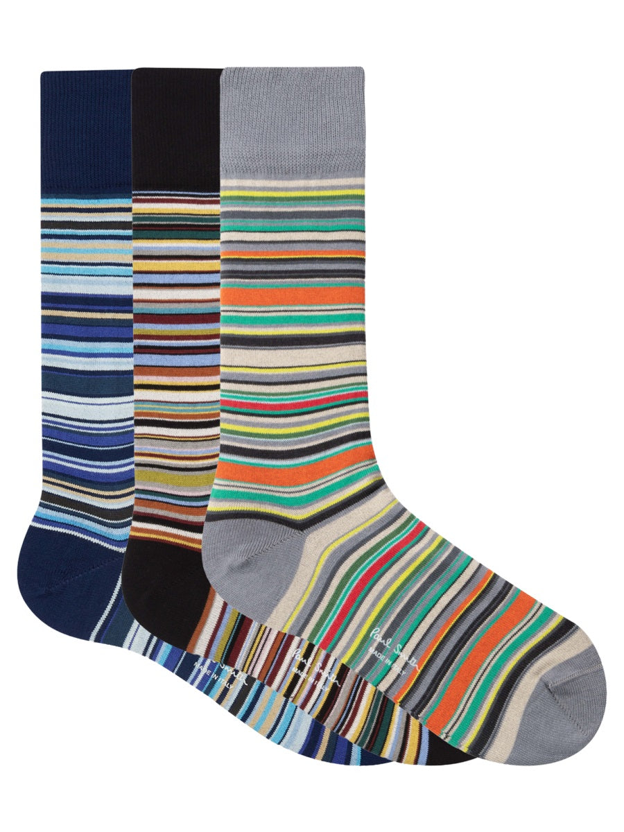 Paul Smith Men 3-Pack Striped Socks