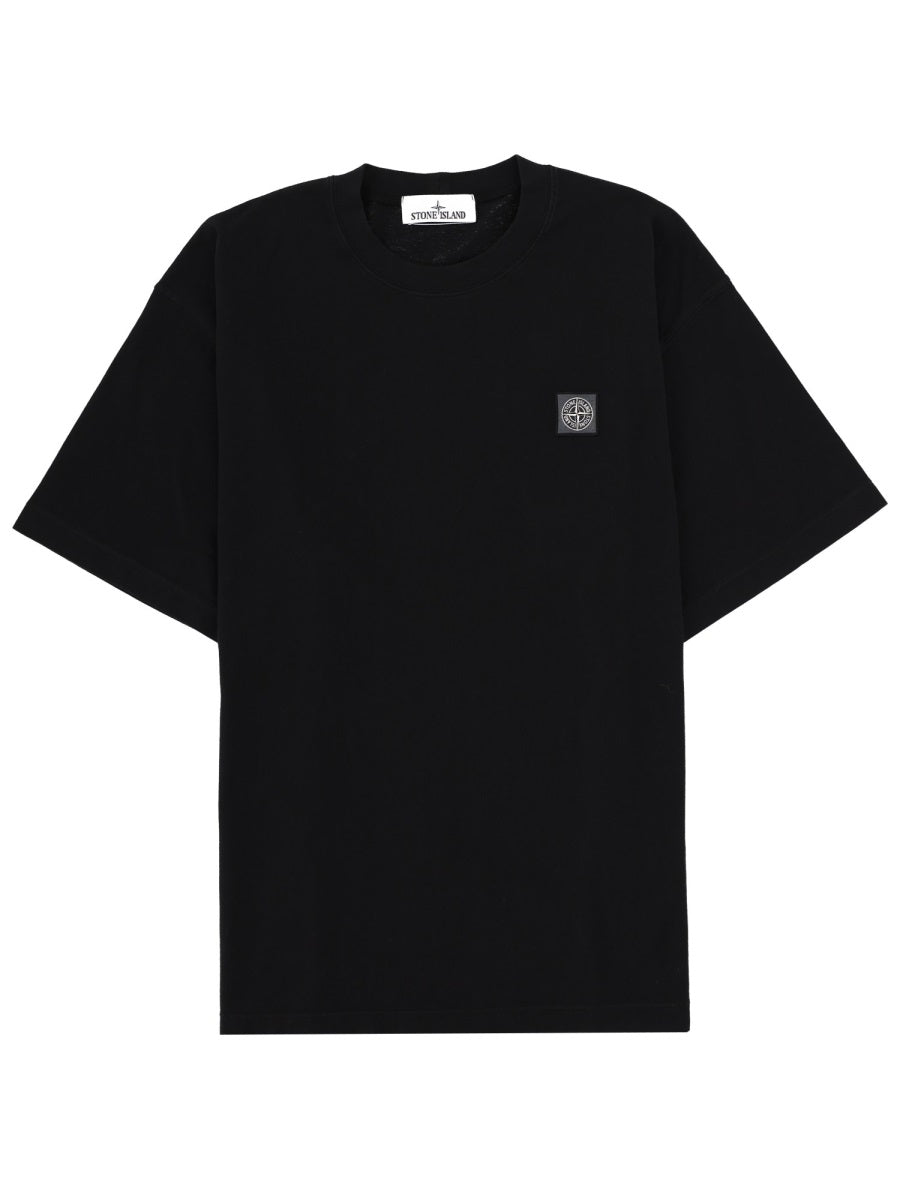 Stone Island Men T-Shirt With Logo Patch STONE ISLAND