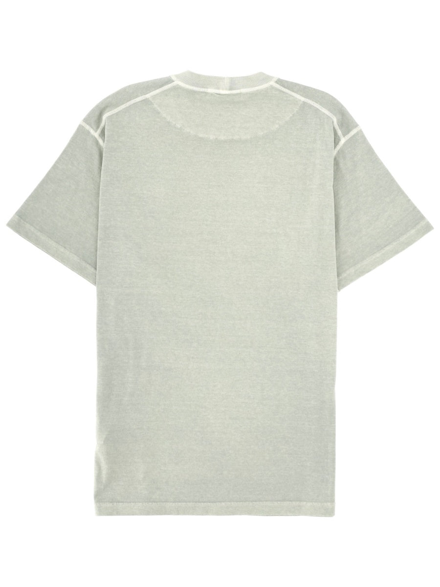 Stone Island Men T-Shirt With Logo Patch STONE ISLAND