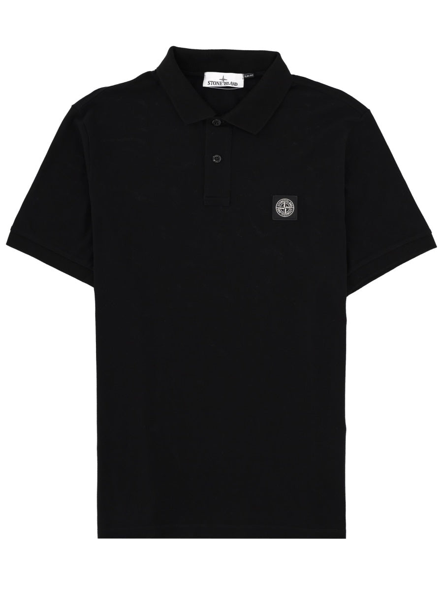 Stone Island Men Polo With Logo