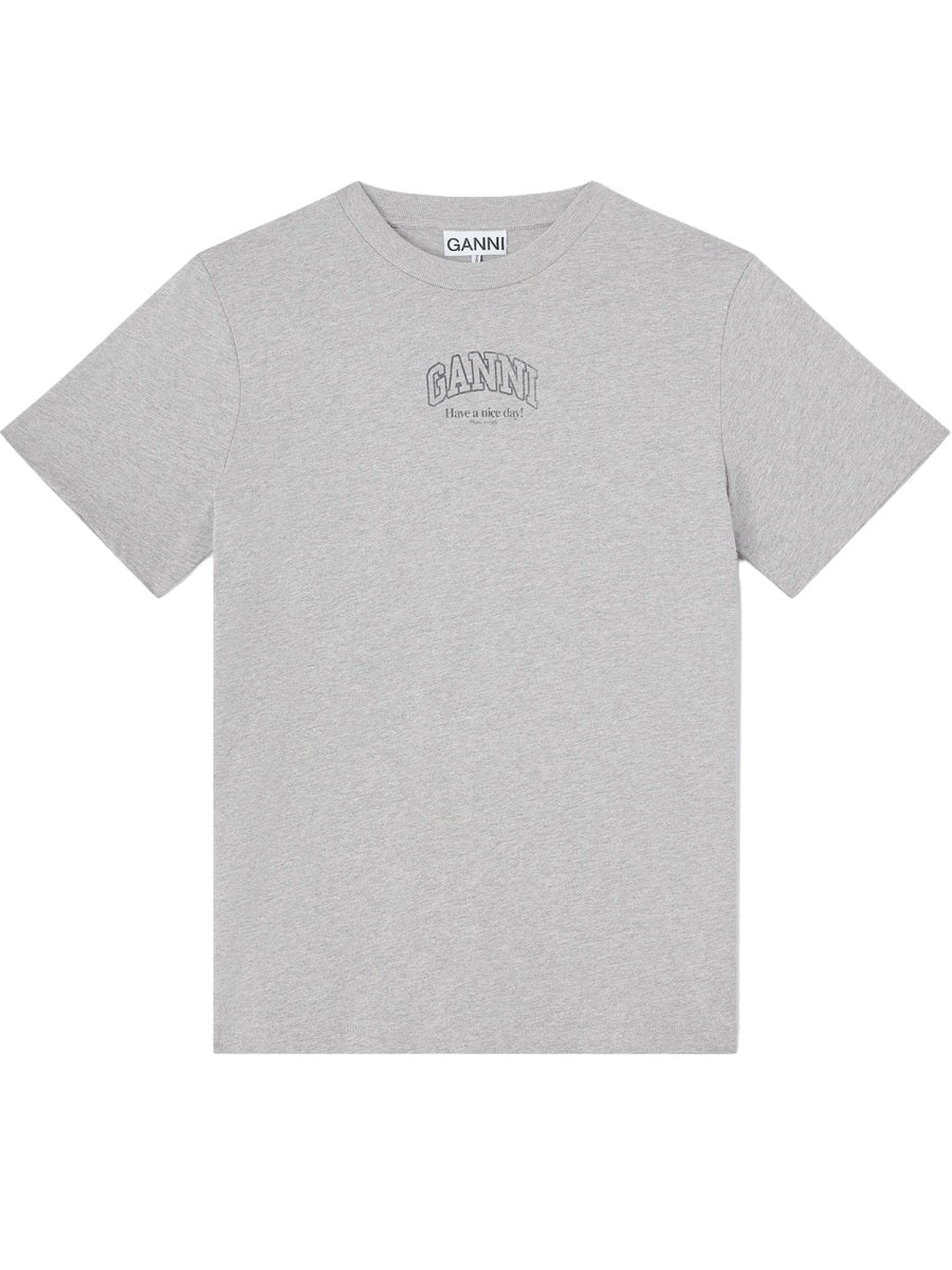 Ganni Women T-Shirt With Logo GANNI