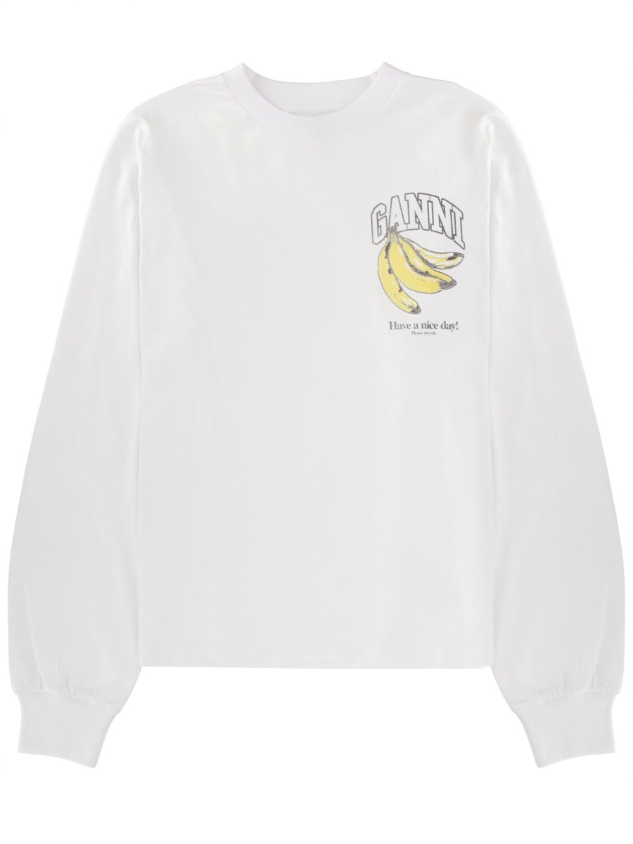 Ganni Women Sweatshirt With Logo