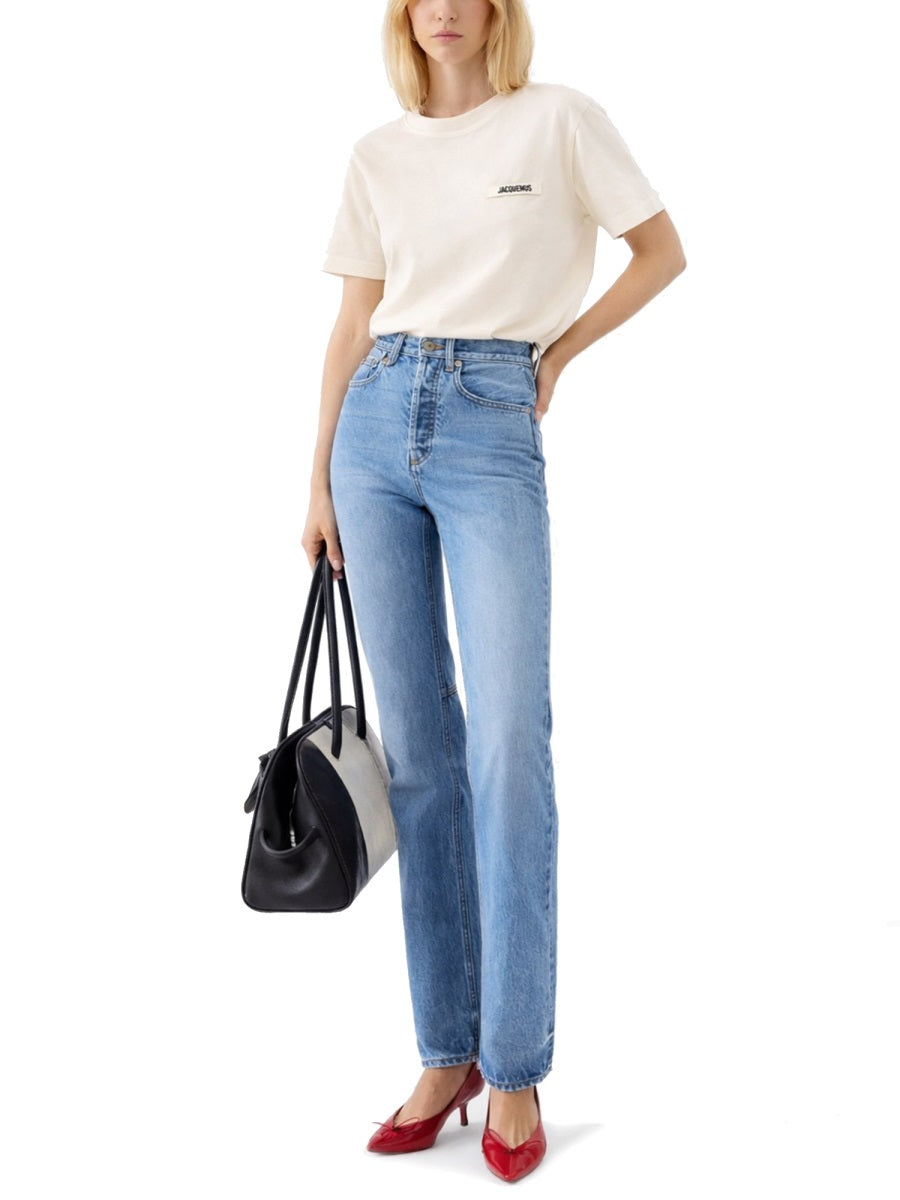 Jacquemus Women Grosgrain Short Sleeve T-Shirt JACQUEMUS